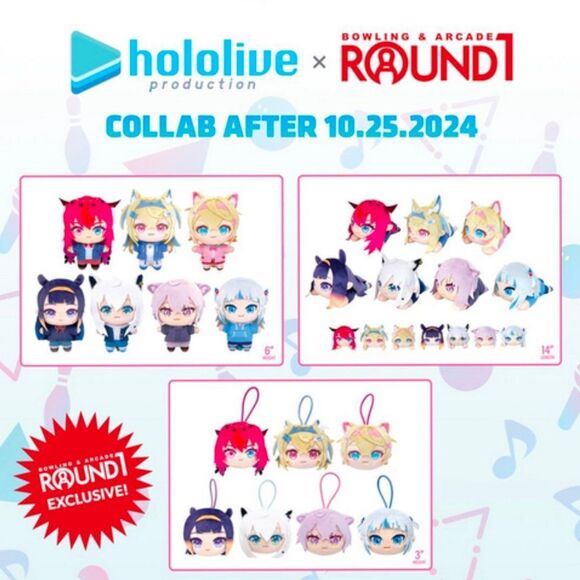 Hololive X Round 1 Collab Exclusive Mococo Abyssgard 5.9” Plush NWT Limited Edit - Picture 4 of 6